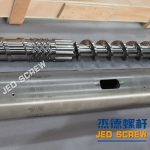 杰德 出口越南的單排氣造粒機螺桿機筒 技術(shù)精湛 塑化優(yōu)良-舟山市杰德機械有限公司，擠出機螺桿，注塑機螺桿，舟山螺桿，螺桿廠