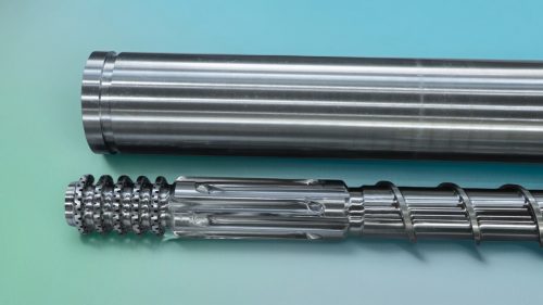 出口國(guó)外的聚乙烯（PE）吹膜機(jī)雙合金螺桿機(jī)筒